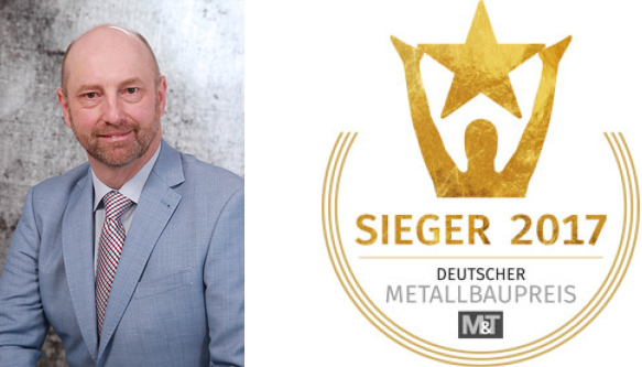 Markus Hein Geschäftsführer Hein Tortechnik aus Wörrstadt / Rheinhessen. Sieger Metallbaupreis 2017